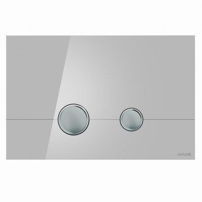 Кнопка смыва Cersanit Stero (K97-370) серое стекло