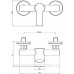 Kvadro Arc смеситель однорычажный для ванны 35 мм