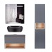 Комплект меблів для ванної Qtap Robin тумба + раковина + дзеркальна шафа + пенал QT044RO42985