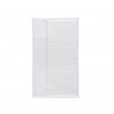 Душевая дверь в нишу Qtap Pisces WHI201-11.CP5 100-110x185 см, стекло Pattern 5 мм