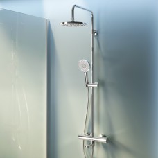 Душ.система:  см-ль д/ванны/душа с ТМС, душ.штанга,верхний душ 220мм, ручн душ,хром AM.PM F0785A500 X-Joy