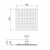 Лейка душевая квадратная ZIPPONI 1523111-Z01 (250×250)